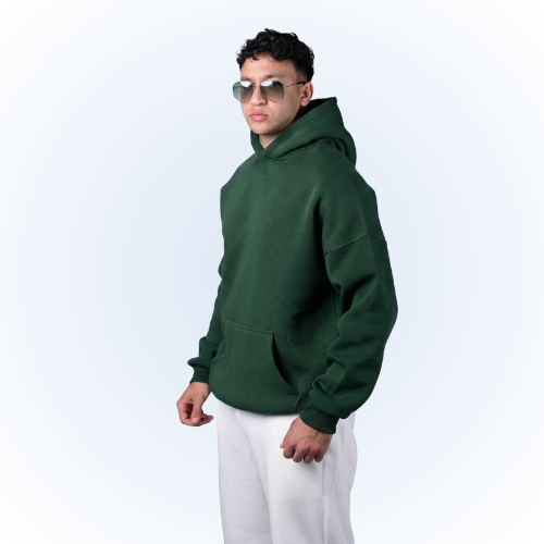 Green Over size hoodie