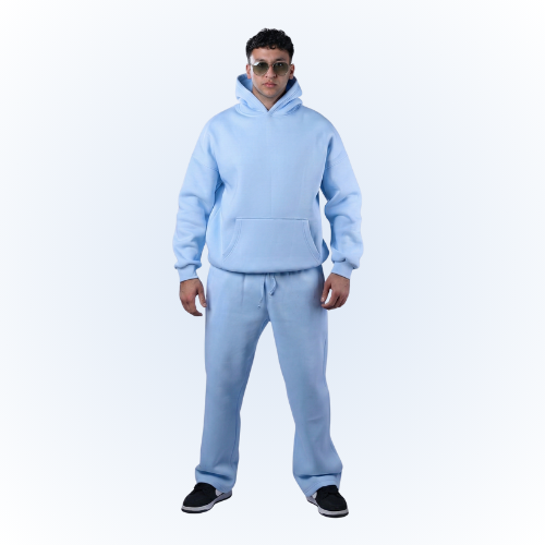 Babe blue over size hoodie - Image 2